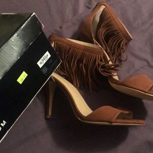 Torrid 12W Cognac Fringe Heel